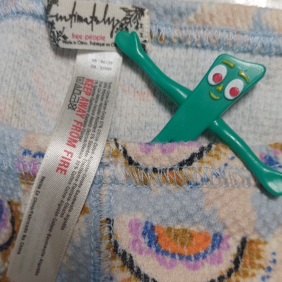 Free People Intimately Llama Printed Thermal PJ Pants, Size M - Picture 4 of 6